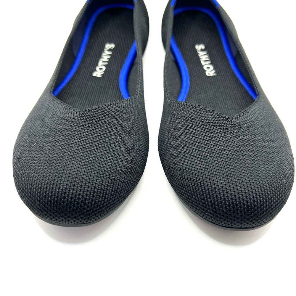 New Rothy’s The Flat Ballet Flats Round Toe Black Size 8 - Picture 5 of 15
